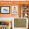 Kids Art Frames 8.5x11, 4-Pack Front Opening Changeable Picture Frames for Kids Artwork, Holds 150 Pieces Each, Artwork Storage and Wall Display Frame for Drawings, Portfolio, Black & Wood